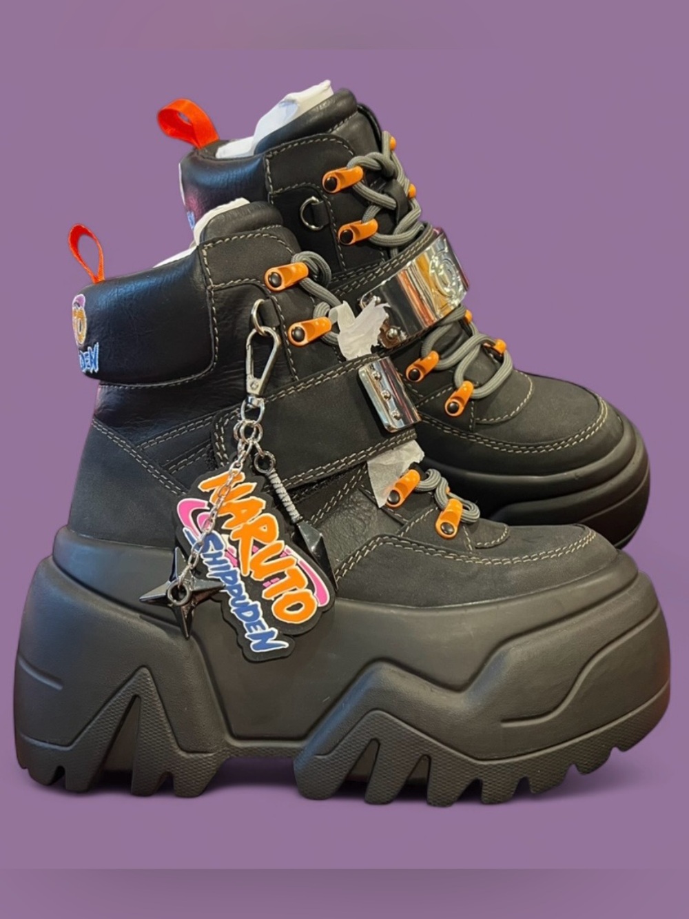 Dolls Kill x Naruto Shippuden - Shinobi Shield Platform Sneakers